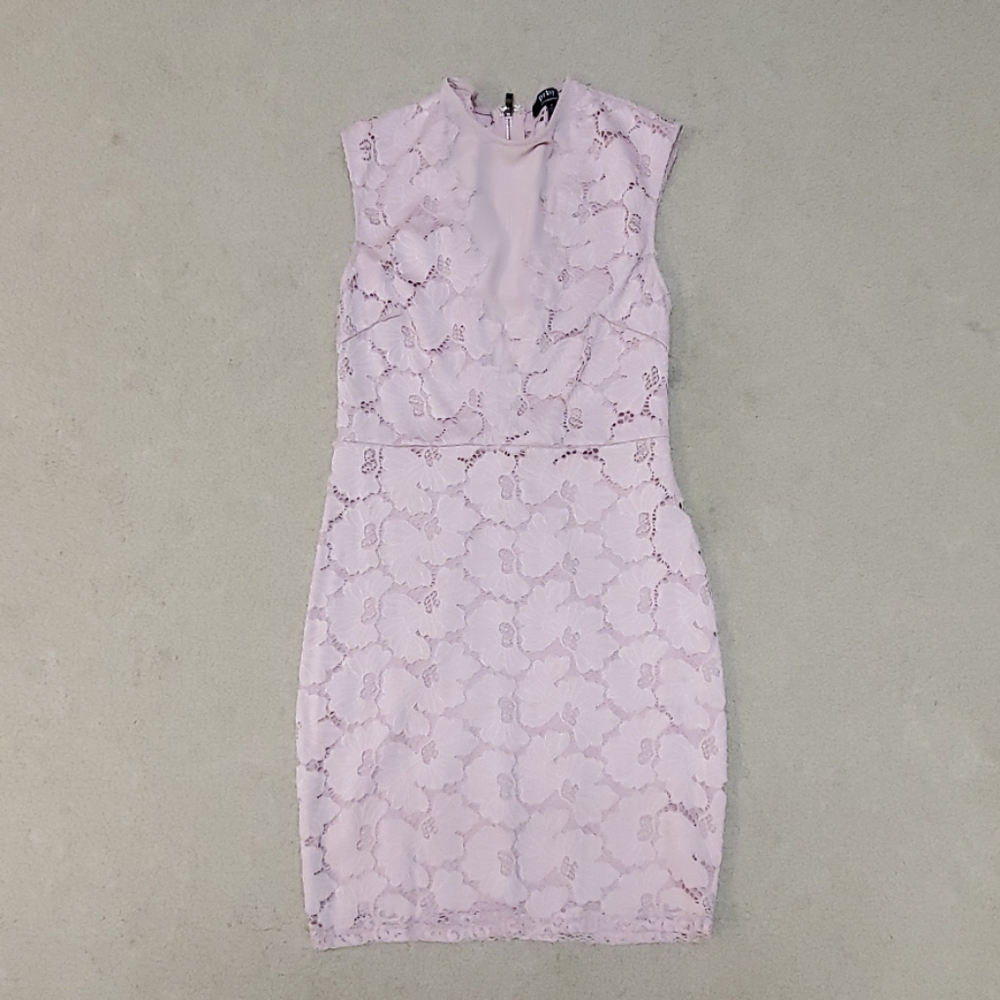 Pink dress with flower pattern
